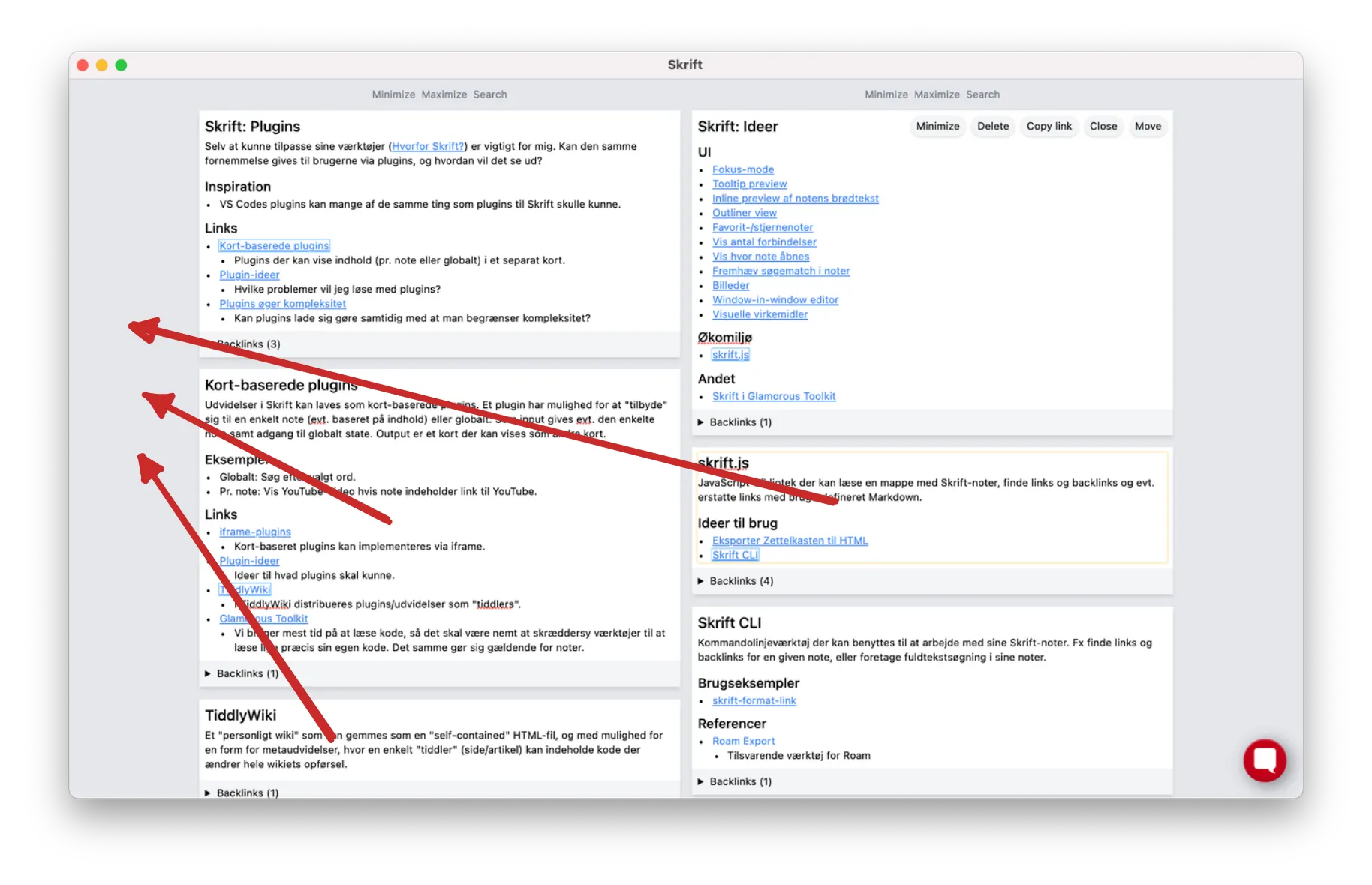 Notes can be collected in a new column.