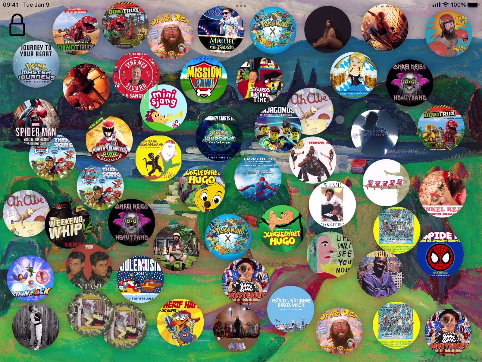 Musikalia's interface. It gets crowded.